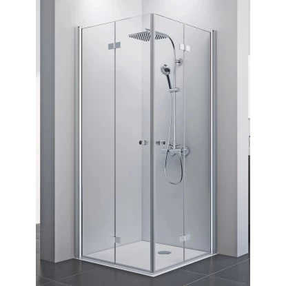 Breuer Eckeinstieg Drehfalttür Elana 8 Silber Matt Klarglas 90 X 90 Cm 1 Breuer Eckeinstieg Drehfalttür Elana 8 Silber Matt Klarglas 90 X 90 Cm