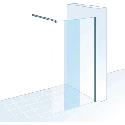 Schulte ExpressPlus Walk In MasterClass Chromoptik Hell 90x200cm 2 Schulte ExpressPlus Walk In MasterClass Chromoptik Hell 90x200cm – Bild 2