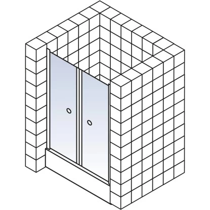 Schulte ExpressPlus Pendeltür Garant Alu-Natur Klar Hell 100x200cm 4 Schulte ExpressPlus Pendeltür Garant Alu-Natur Klar Hell 100x200cm – Bild 4