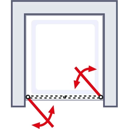 Schulte ExpressPlus Pendeltür Garant Alu-Natur Klar Hell 100x200cm 5 Schulte ExpressPlus Pendeltür Garant Alu-Natur Klar Hell 100x200cm – Bild 5