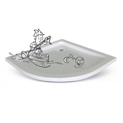 Baliv Duschwanne DW-90.10 R Viertelkreis 90 Cm X 90 Cm 2 Baliv Duschwanne DW-90.10 R Viertelkreis 90 Cm X 90 Cm – Bild 2