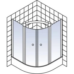 Schulte ExpressPlus Runddusche Garant 4-tlg. Alu-Natur Radius 55cm 9 Schulte ExpressPlus Runddusche Garant 4-tlg. Alu-Natur Radius 55cm -Duschen Geschäft 4060991038679 2053 5