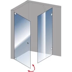 Schulte Drehtür Davita Inkl. Seitenwand Mit Stabgriff Echtglas Chrom 11 Schulte Drehtür Davita Inkl. Seitenwand Mit Stabgriff Echtglas Chrom -Duschen Geschäft 4060991044861 2053 5