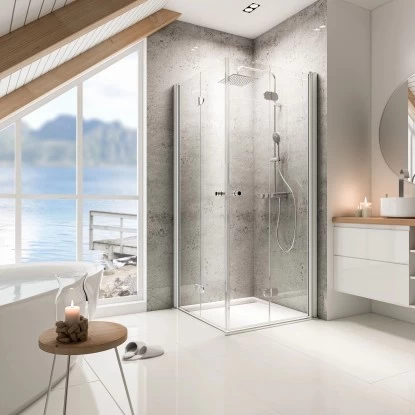 Schulte Drehfalttür Als Eckeinstieg Garant BxTxH 80 X 90 X 200 Cm 1 Schulte Drehfalttür Als Eckeinstieg Garant BxTxH 80 X 90 X 200 Cm