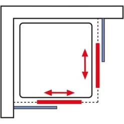 Schulte ExpressPlus Eckeinstieg Sunny Sicherheitsglas Alpinweiß 190x80cm 14 Schulte ExpressPlus Eckeinstieg Sunny Sicherheitsglas Alpinweiß 190x80cm -Duschen Geschäft 4060991050404 2053 6
