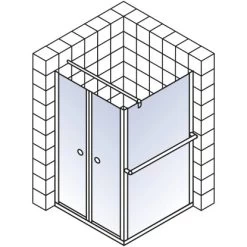 Schulte ExpressPlus Set Duschkabine Pendeltür Garant Mit Duschwanne 200x80cm 15 Schulte ExpressPlus Set Duschkabine Pendeltür Garant Mit Duschwanne 200x80cm -Duschen Geschäft 4060991056017 2053 5