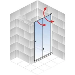 Schulte ExpressPlus Drehfalttür In Nische Garant 2.0 Mattschwarz 200 Cm X 90 Cm 10 Schulte ExpressPlus Drehfalttür In Nische Garant 2.0 Mattschwarz 200 Cm X 90 Cm -Duschen Geschäft 4060991076411 2053 AI 03