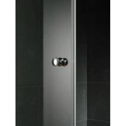 Schulte Drehtür Davita Inkl. Seitenwand Echtglas Chrom 2 Schulte Drehtür Davita Inkl. Seitenwand Echtglas Chrom – Bild 2