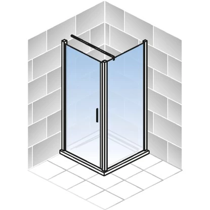 Schulte Youngline Drehtür Inkl. Seitenwand Chromoptik Echtglas Klar Hell 4 Schulte Youngline Drehtür Inkl. Seitenwand Chromoptik Echtglas Klar Hell – Bild 4