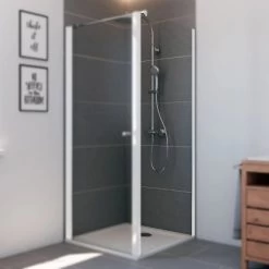 Breuer Seitenwand Für Dreh- Und Pendeltür Elana 6 Weiß Klarglas 75 Cm