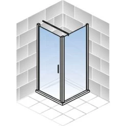 Schulte Drehtür Und Seitenwand Varia Glas Chromoptik 190 Cm X 90 Cm X 90 Cm 3 Schulte Drehtür Und Seitenwand Varia Glas Chromoptik 190 Cm X 90 Cm X 90 Cm -Duschen Geschäft drehtuerseitenwand kopie