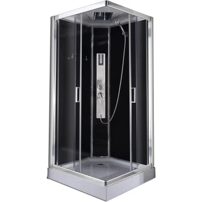 Sanotechnik Komplettduschkabine Trend 2 Chrom-Optik 210 Cm X 90 Cm 1 Sanotechnik Komplettduschkabine Trend 2 Chrom-Optik 210 Cm X 90 Cm